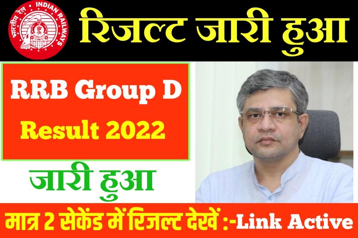 RRB Group D result 2022 Declared