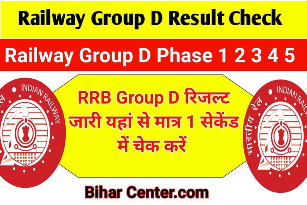 RRB Railway Group D Result Phase