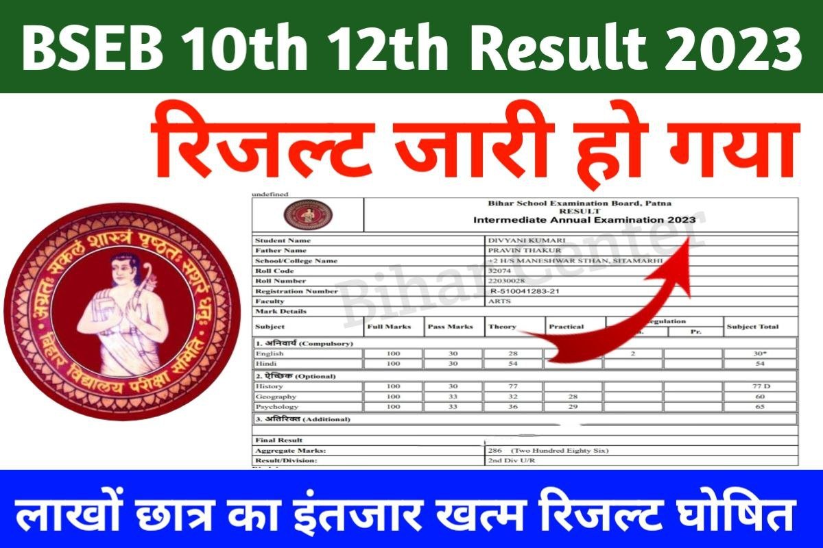 Bihar Board 10th 12th Result Out Link Download
