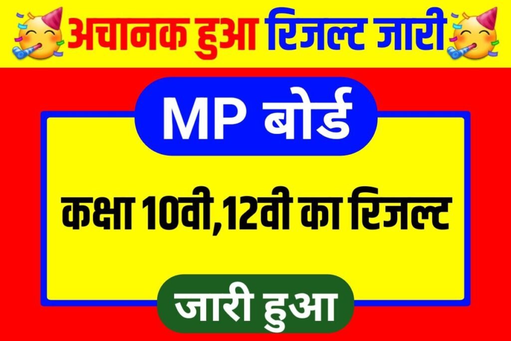 MP Board 10th 12th Result Out 2023 Link