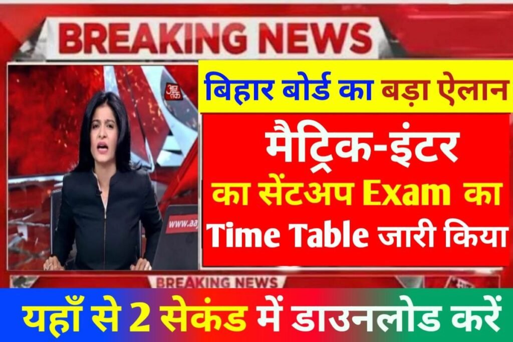 Bihar Board Matric Inter Sentup Exam 2023 Publish