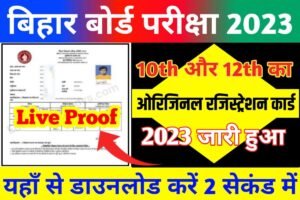 BSEB 10th 12th Registration Card 2024 Download Link