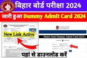 BSEB 12th 10th Dummy Admit Card 2024 Link