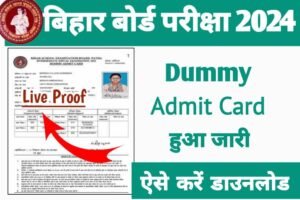 BSEB Class 10th 12th Dummy Admit Card Publish 2024