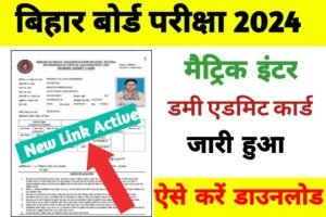 BSEB Class Matric Inter Dummy Admit Card 2024