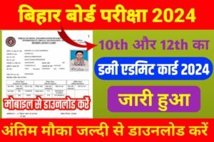 BSEB Dummy Admit Card 2024 Download Last Date