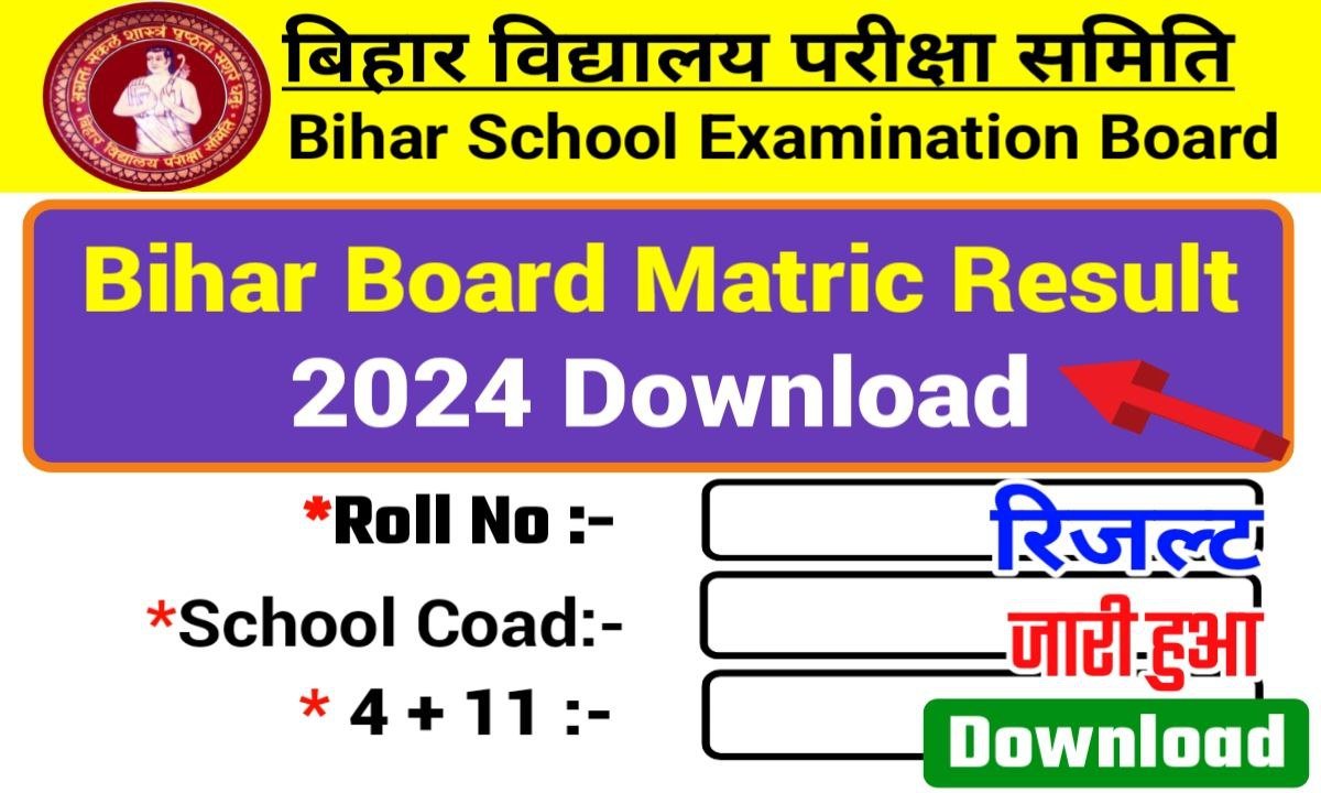 Bihar Board Matric Result 2025 बिहार बोर्ड ने कक्षा 10वी का रिजल्ट