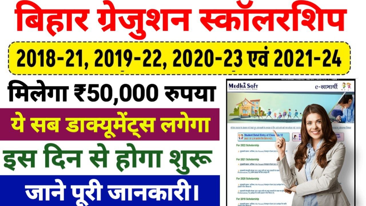 Bihar Graduation Scholarship 50000 Online Apply 2025