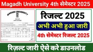 Magadh University 4th Semester Result 2025